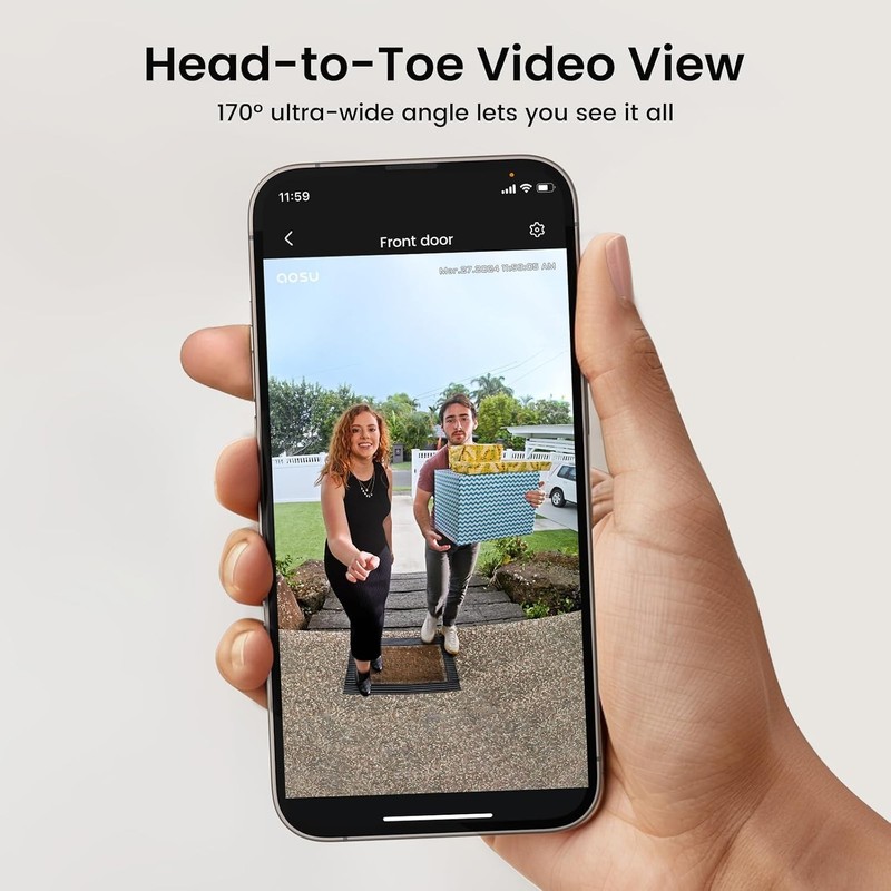 2K Wireless Video Doorbell Camera - Alexa Compatible gallery
