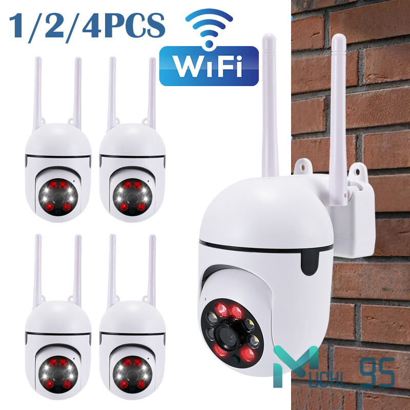 1/2/4Pack Wireless WiFi Security Camera System Smart Outdoor Night Vision 1080P