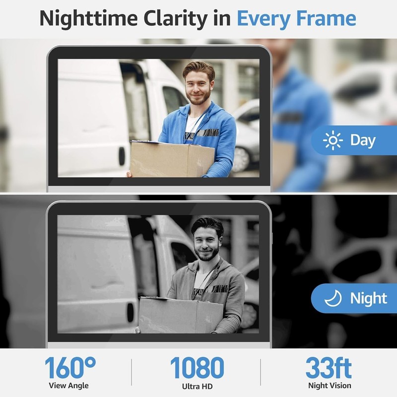 Wireless Smart Video Doorbell System 7in Touchscreen gallery