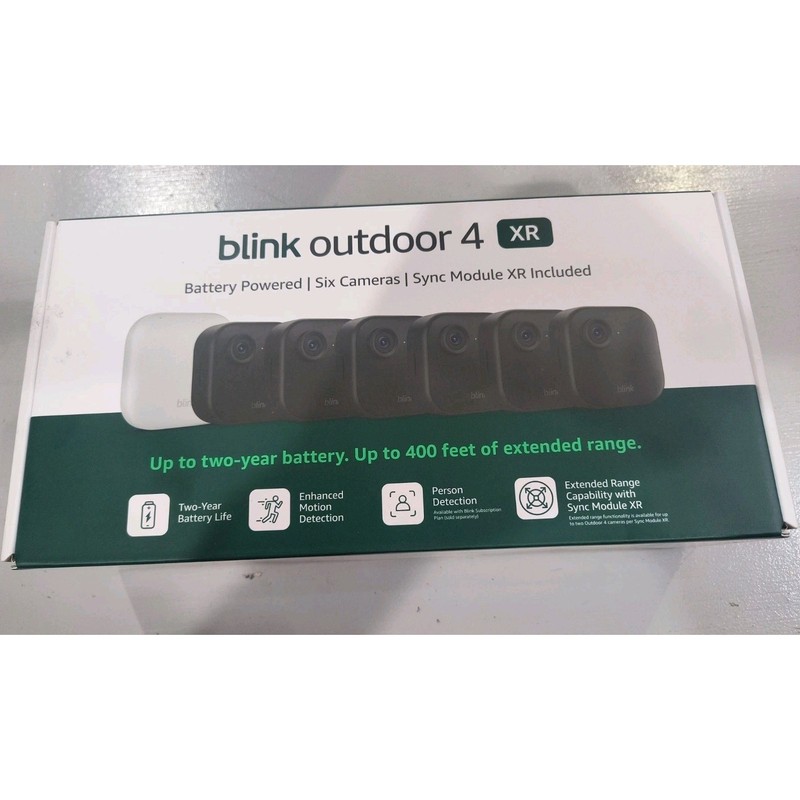 New Blink Security Cameras 6 Camera Set Outdoor 4 XR Sync Module HD Wireless gallery