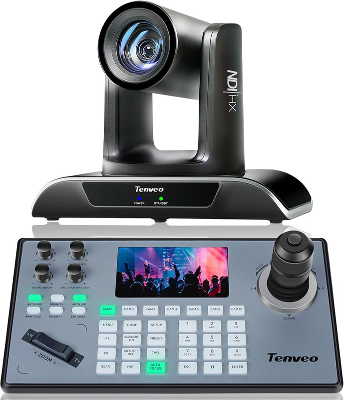 PTZ Camera and Controller Bundle/Kits – 30X AI Auto Tracking NDI PTZ Camera with