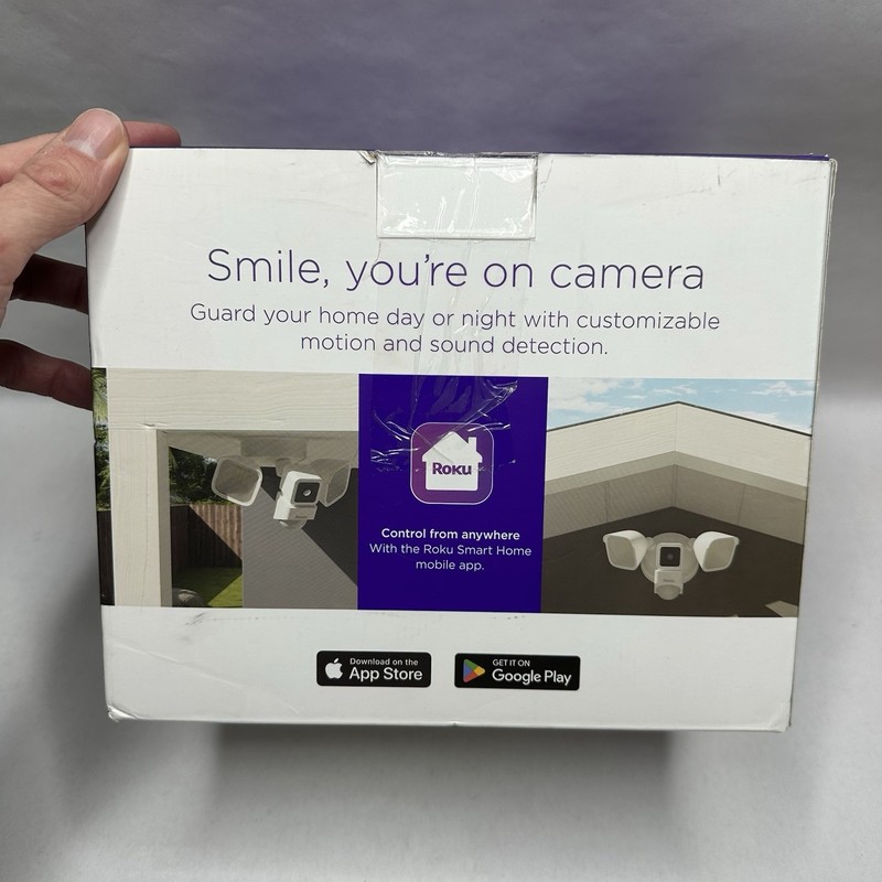 Roku Smart Home Floodlight Camera SE Wi-Fi Connected, Wired Surveillance Camera gallery