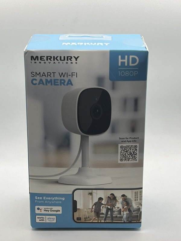 MERKURY SMART WI-FI CAMERA HD 1080P WITH NIGHT VISION 2-WAY AUDIO LIVE VIDEO