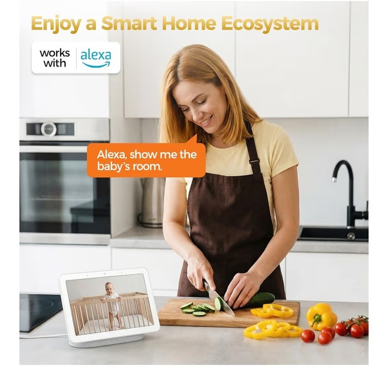 ZEEPORTE 2K Indoor Cameras for Home Security - Baby Monitor and Dog Pet... gallery
