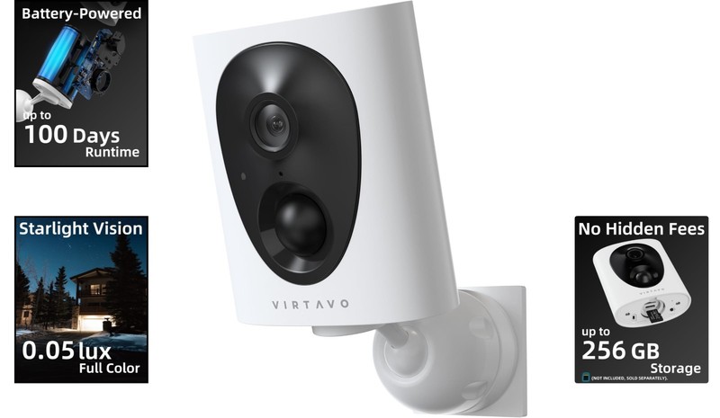 VistaFlask Waterproof 2K Security Camera with Smart Features & Easy Installation gallery