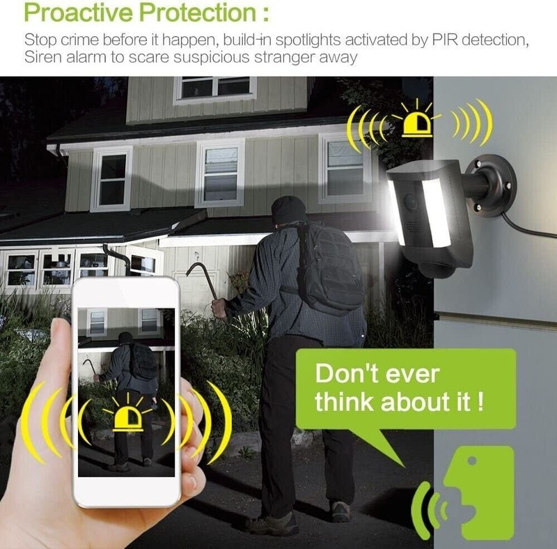 NEW in Box Freecam Outdoor WiFi Home Security Camera - 1080p - Black - L860 gallery