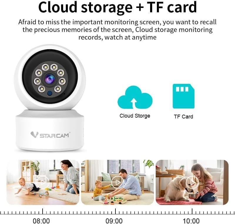 Wireless Security Camera with Color Night Vision & Two-Way Audio - Easy Install gallery