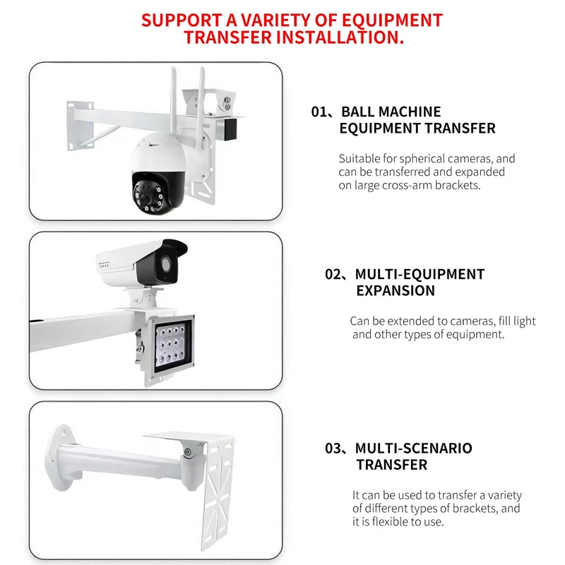 L-Shape Dome Camera Bracket, Wall Ceiling Mount, Security Dome, L-Bracket gallery