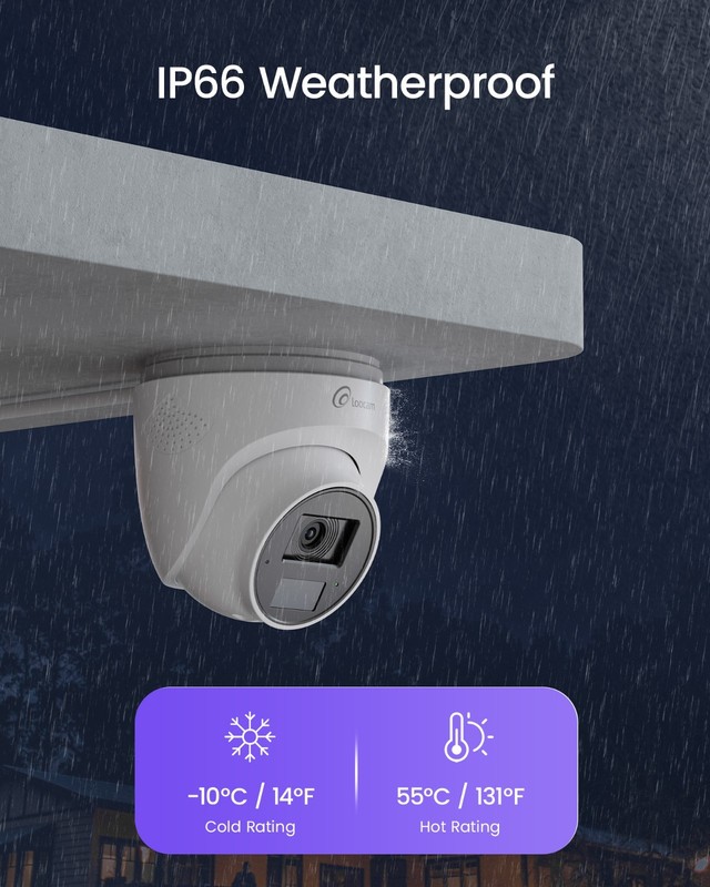 Loocam 4K PoE Add-On Wired Security IP Camera, Only Work with Loocam 4K PoE NVR gallery