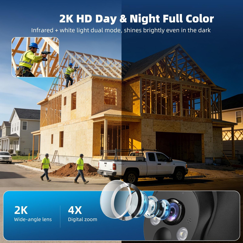 4G LTE Cellular Security Cameras Solar Powered No Wifi Security Camera Outdoor W gallery