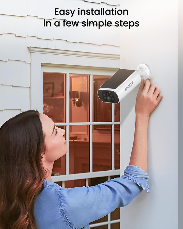 Solar Security Cameras Wireless Outdoor, 4 Cam-Kit, 4MP Solar Security Camera... gallery