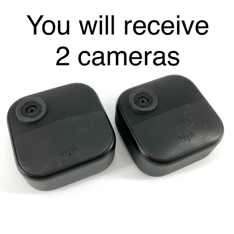 2 PACK Blink Outdoor 4 (4th Gen) Security Cameras (Sync Module Required) – Black