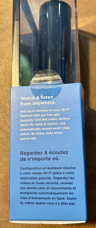 IZON Stem Black Wi-fi Night Vision Video Monitor Surveillance IOS & Android, New gallery