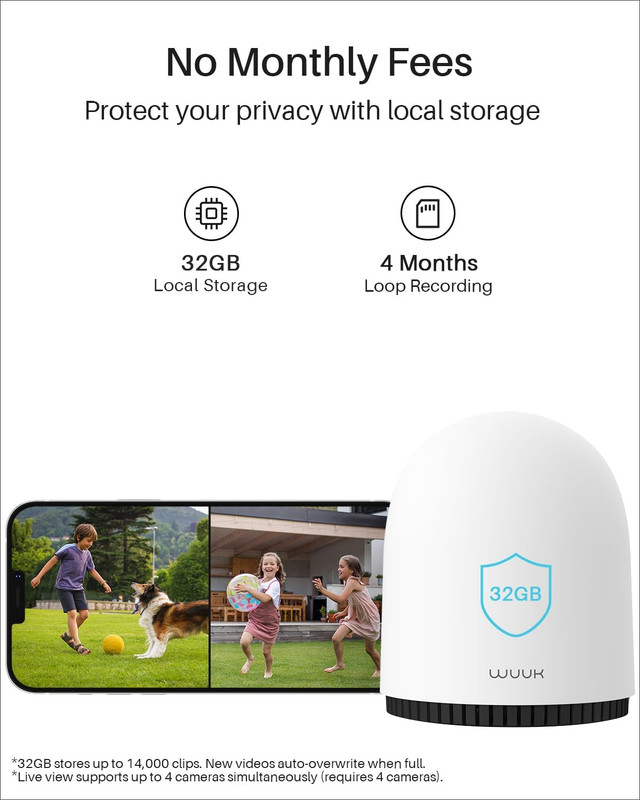 Security Cameras Wireless Outdoor, Indoor Home Surveillance System, 2K, No Month gallery