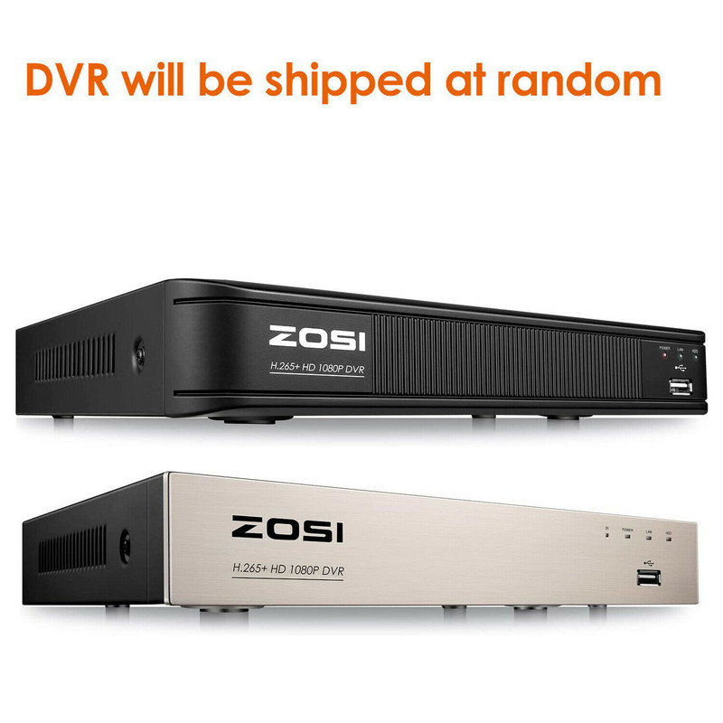 ZOSI H.265+ 5MP-Lite 8CH DVR 1080P CCTV Security Dome Camera System Night Vision gallery