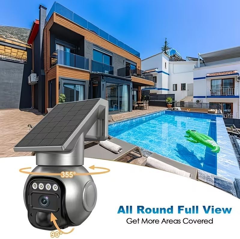 Solar Wifi Security Camera 4MP Wireless Outdoor WiFi 2-Way Audio Night Vision gallery