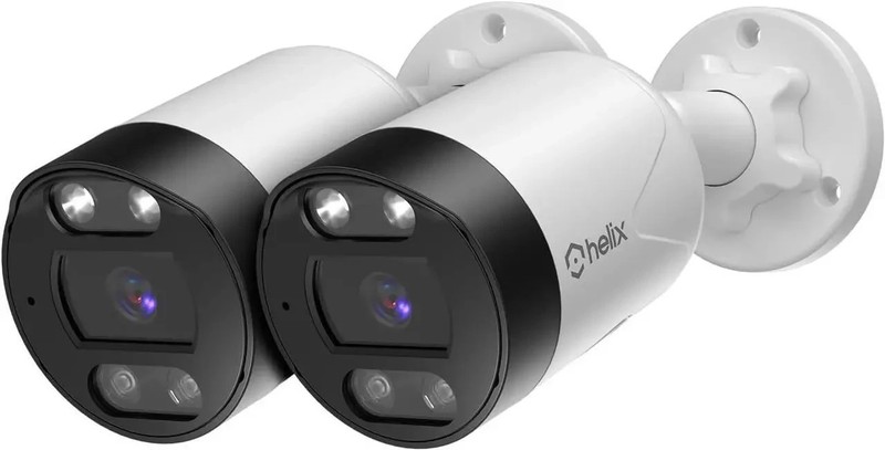 2-pk Helix 5MP Outdoor IP Security PoE Camera, Human Detection, NDAA Compliant