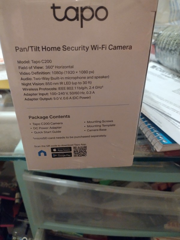 Tp-link 1080p H.264 Pan/tilt Home Security Wi-fi Camera, Tapo C200 tapoc200 gallery