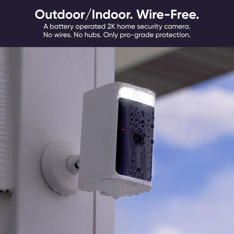 Wyze WYZECOP Battery Cam Pro Wireless Indoor/Outdoor Security Camera - White gallery