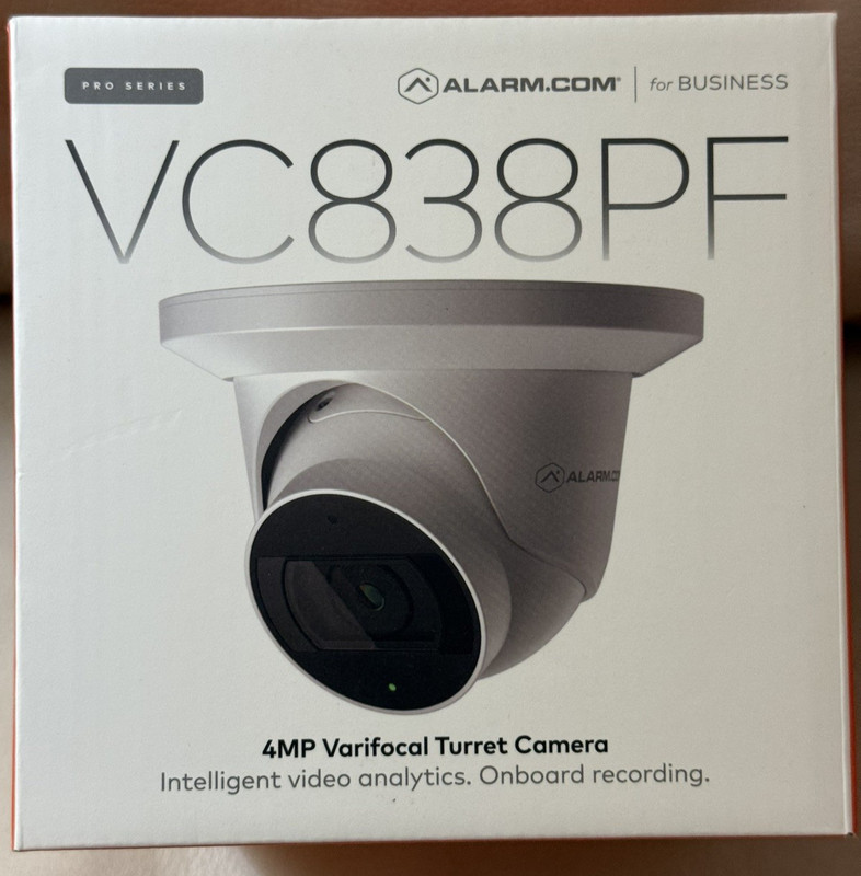 Alarm Com Next-Generation 4MP Varifocal Turret PoE Security Camera (ADC-VC838PF)