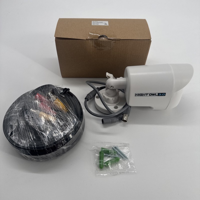 Night Owl CM-PHDA30W-BU-SGS 3MP Wired HD Security Add-On Camera W/ RCA Cables