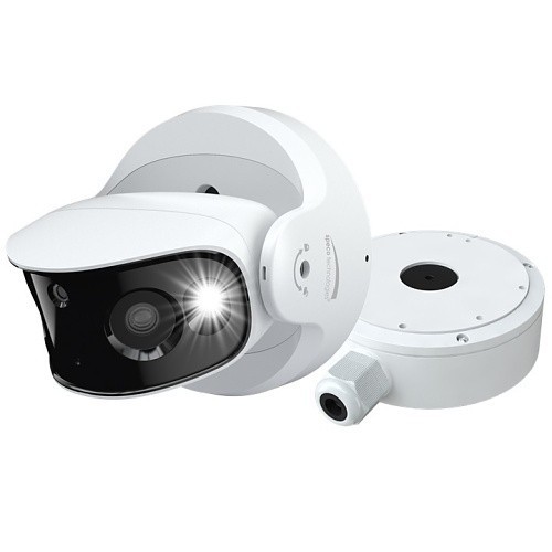 Speco O8LMST1 8MP IP Multisensor Camera, White Brand New