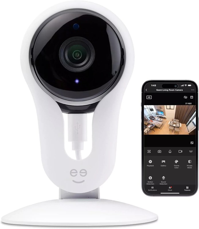 Aware 1080p HD Smart Camera – Indoor Home Security 1 Count (Pack of 1)