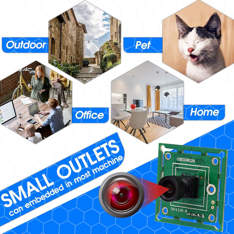 VGA Super Mini Wide Angle USB Camera Module with 100Degree Lens High Speed 480P gallery