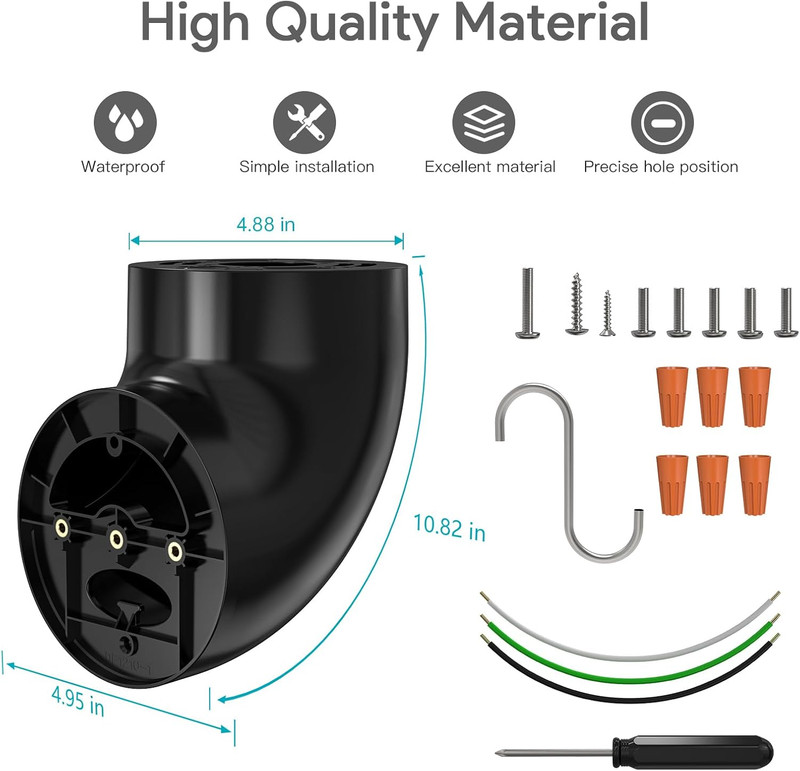 Eave Mount for Ring Floodlight Cam Wired Pro & (2Nd Gen) / Plus, Ring Smart Ligh gallery