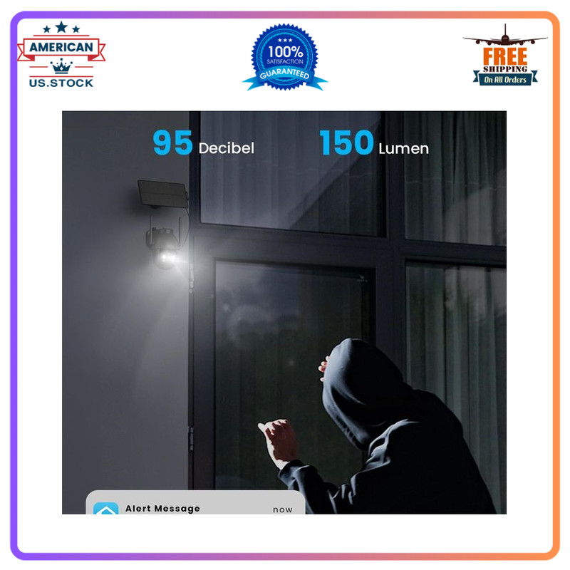 ieGeek Solar Outdoor Camera Wireless 2K PTZ Color Night Vision Home Security gallery