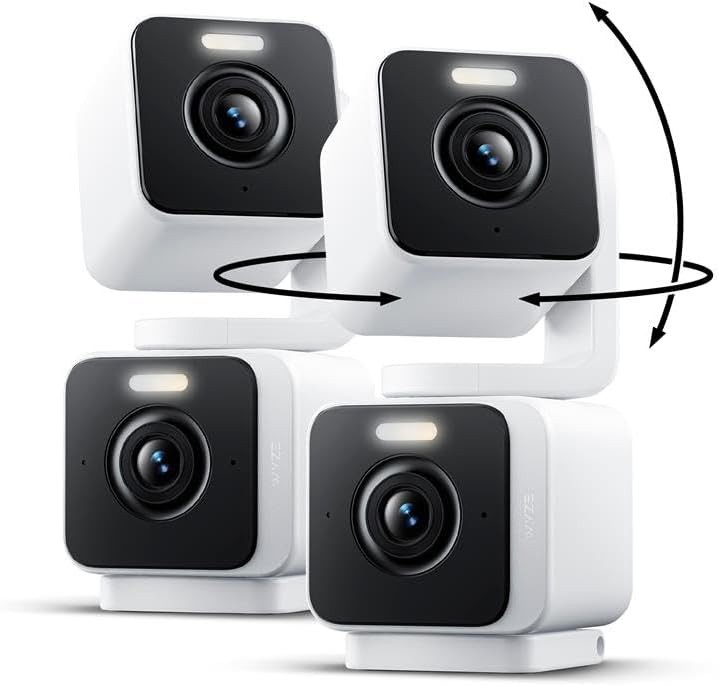 Pan/Tilt Smart Cam WYZE 2K 2 Pack Night Vision