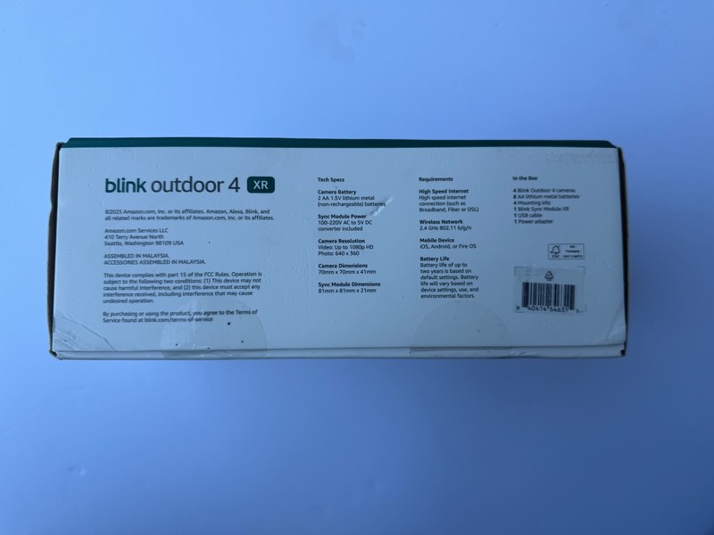 Blink Outdoor 4 XR 4-Camera Smart Security System Battery Powered *NEW SEALED* gallery