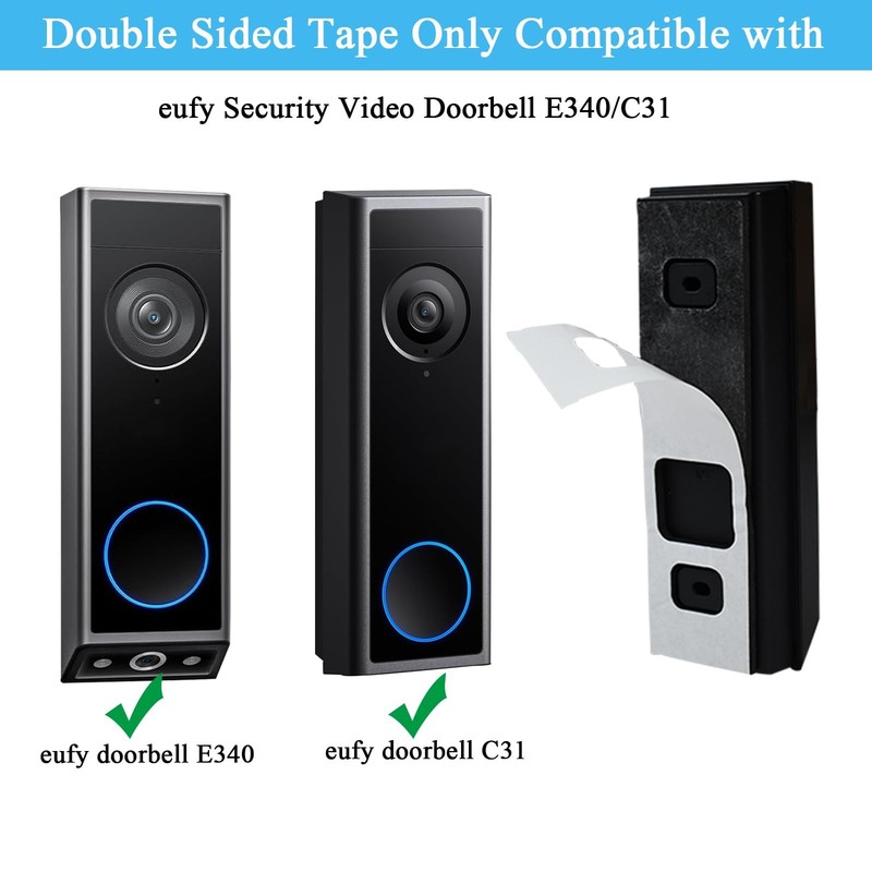 5Pack Double Sided Mounting Tape Compatible with eufy Security Video Doorbell... gallery