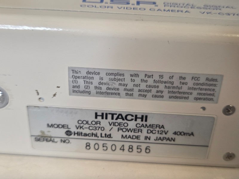 Lot of 2 Hitachi VK-C370 Color Video Camera CCTV Vintage Japan w/ Manual gallery