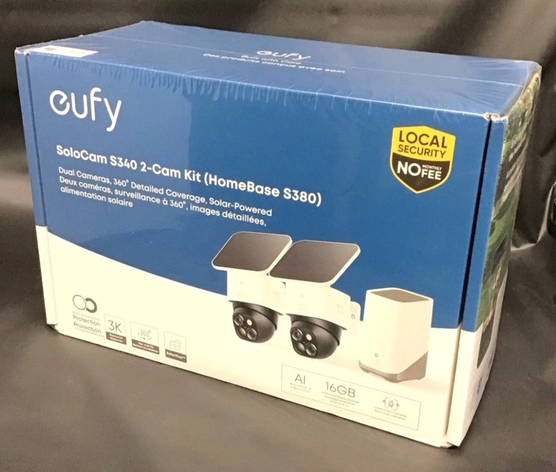 Eufy SoloCam S340 2-Cam Kit with HomeBase S380 (New)