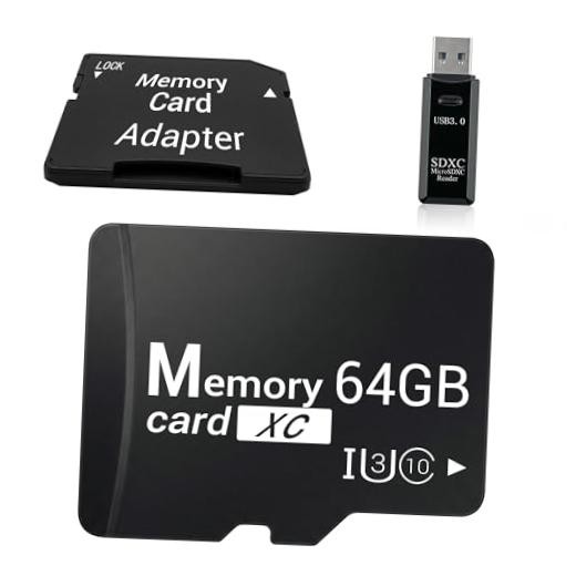 64GB Micro SD Card 1-Pack with USB 3.0 Reader & SD Adapter, Budget 1-Pack TF gallery