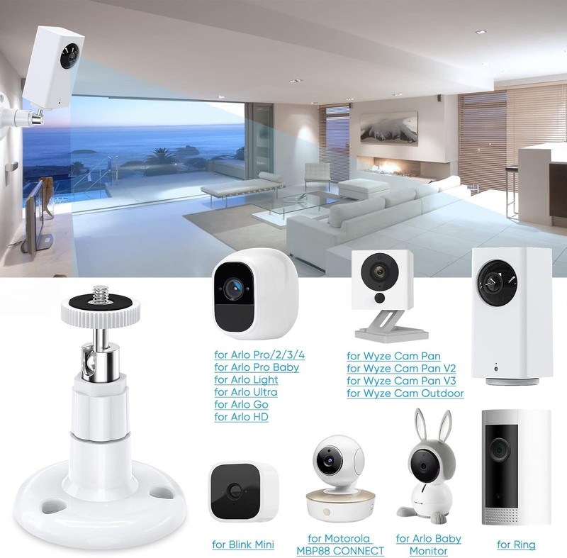 Wall Mount Compatible with Wyze Cam Pan V3 & Wyze Cam V4/V3 & Wyze Cam Outdoo... gallery