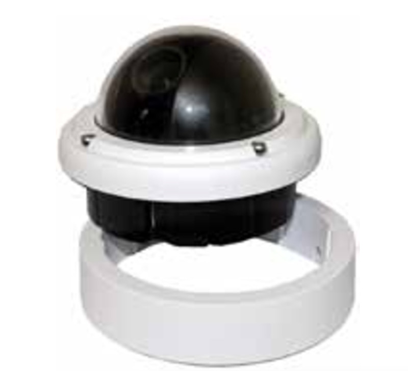 VIEW VDP20SN7028V10 Outdoor Dome Camera Hi-Res 700RVL White Base Clear Bubble