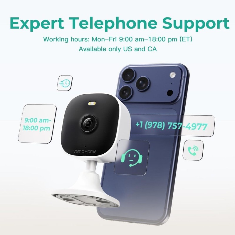 4MP Indoor Cameras for Home Security, 2.4g/5g Cameras for Pet Wired 4PCS gallery