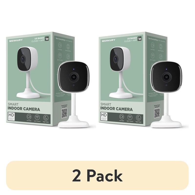 1080p Wi-Fi Security Camera 2-Pack Night Vision Motion Detection 2-Way Audio New gallery