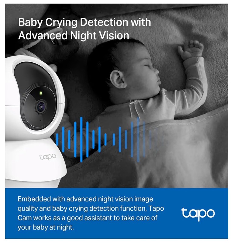 TP-Link Tapo 2K Pan/Tilt Security Camera Motion Detection 2 pack - C210P2 gallery