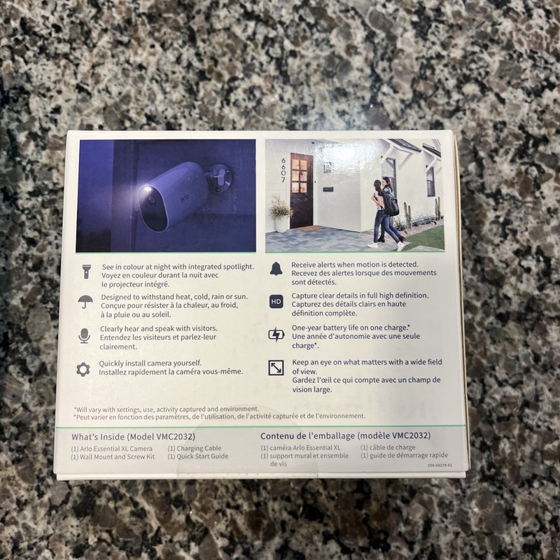 Arlo Essential XL 1080p VMC2032-100NAS + Arlo Wired Doorbell AVD1001-1CCNAS gallery