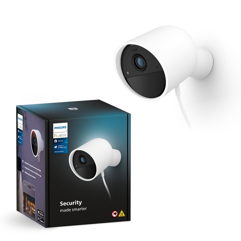Philips Hue Secure Wired Smart Security Camera 1080P Hd Home Monitoring