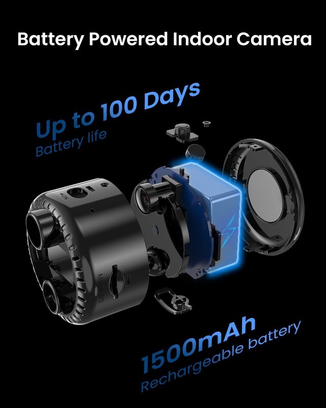 Long Battery Life 4K Mini WiFi Security Camera with Flexible Storage Options gallery