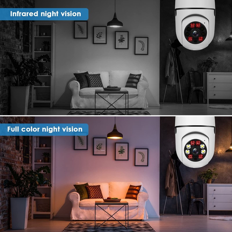 Light Bulb Security Camera Outdoor 2packs HD Wireless 5GHz/2.4GHz WiFi Home I... gallery