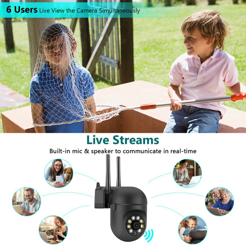 1080P Wireless Security Camera System Outdoor 5G Wifi Night Vision Cam Monitor gallery