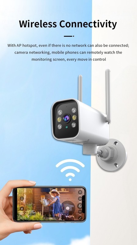 2MP 1080P PTZ Wifi Camera Surveillance Camera Auto Tracking Security Protection gallery