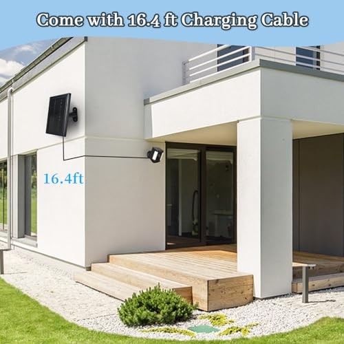 Ring Camera Solar Panel Charger, 5V 3.5W Solar Charger 4 1 Pack Black gallery