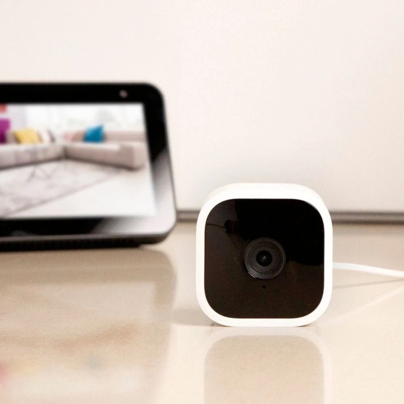 Blink Mini Indoor 1080p Smart Security Camera Plug-In Wireless (2-Pack) - White gallery