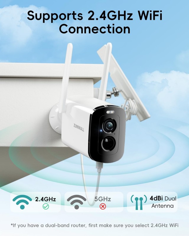 Solar Security Cameras Wireless Outdoor - 2 Packs, 2K Camera for Home Securit... gallery
